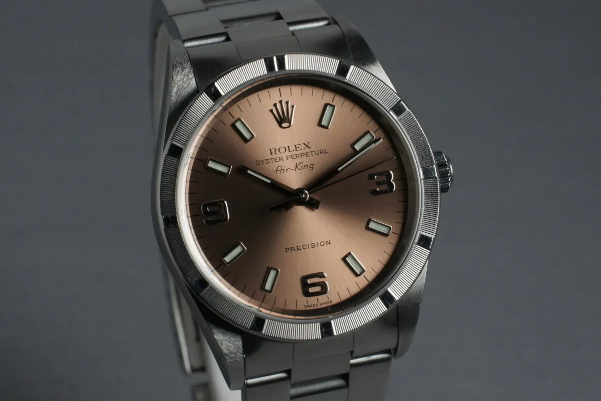 2001 Rolex Salmon Dial Air-King 14010M