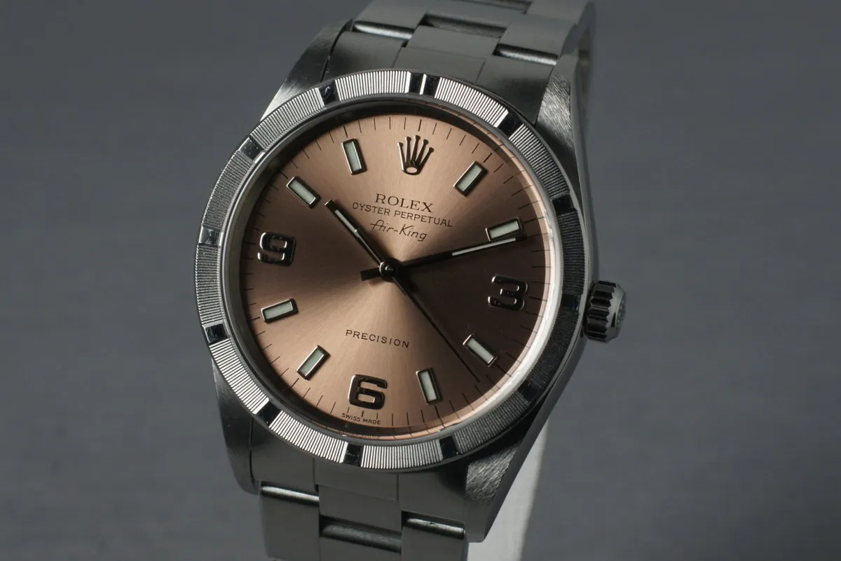 2001 Rolex Salmon Dial Air-King 14010M