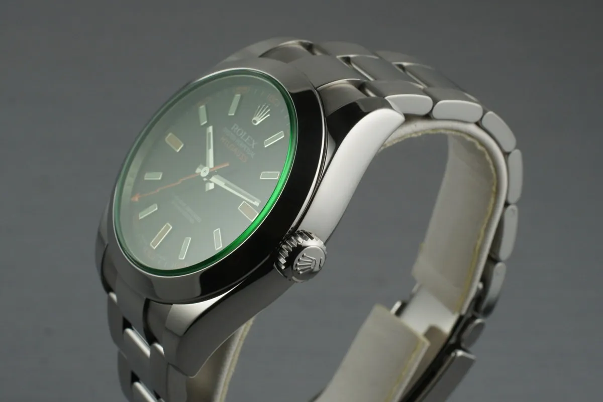 2007 Rolex Milgauss Green 116400V