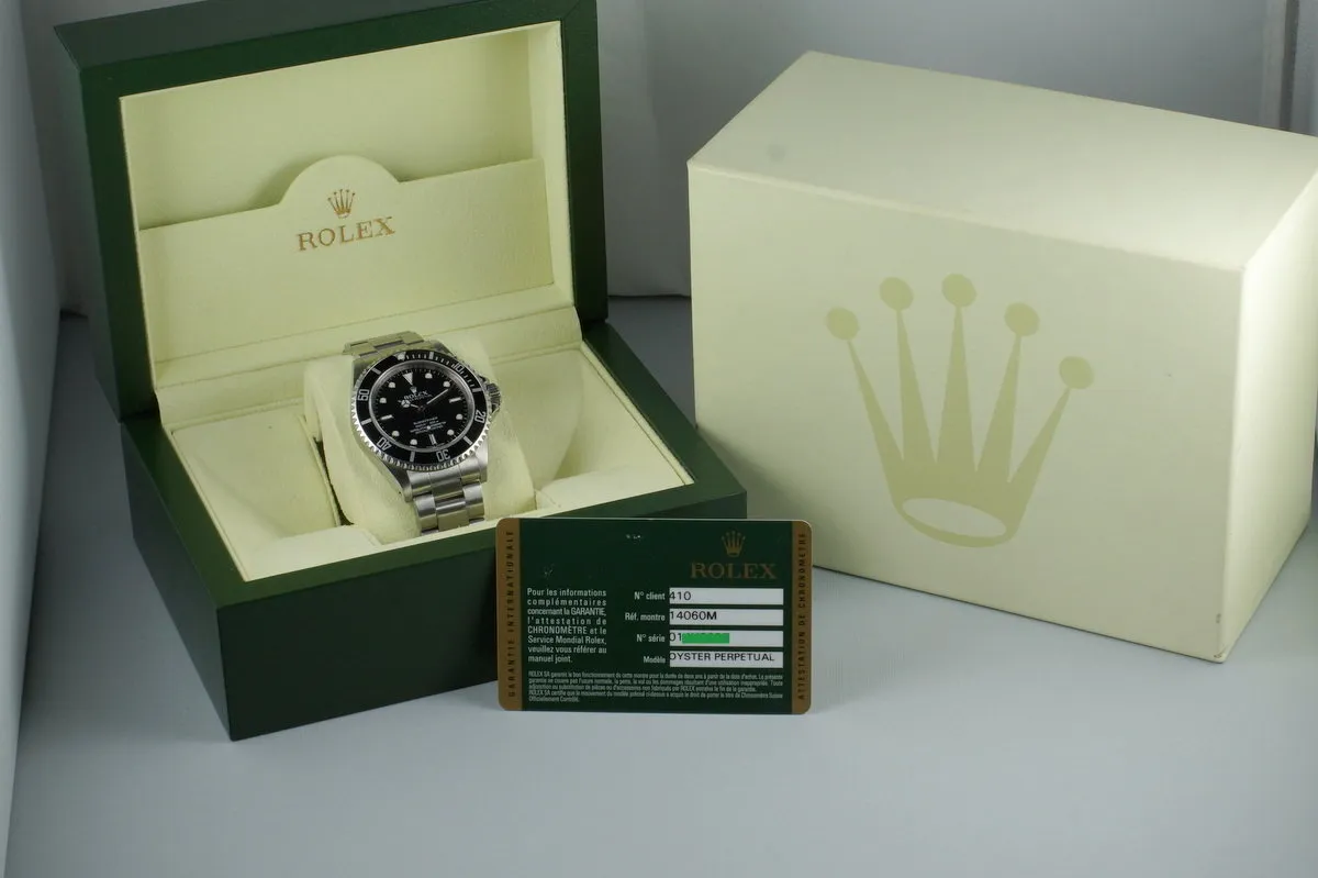 2011 Rolex Submariner 14060M with Box and Papers