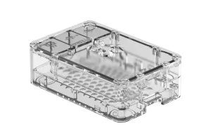 3-piece Case for Pi 4 Model B in Clear