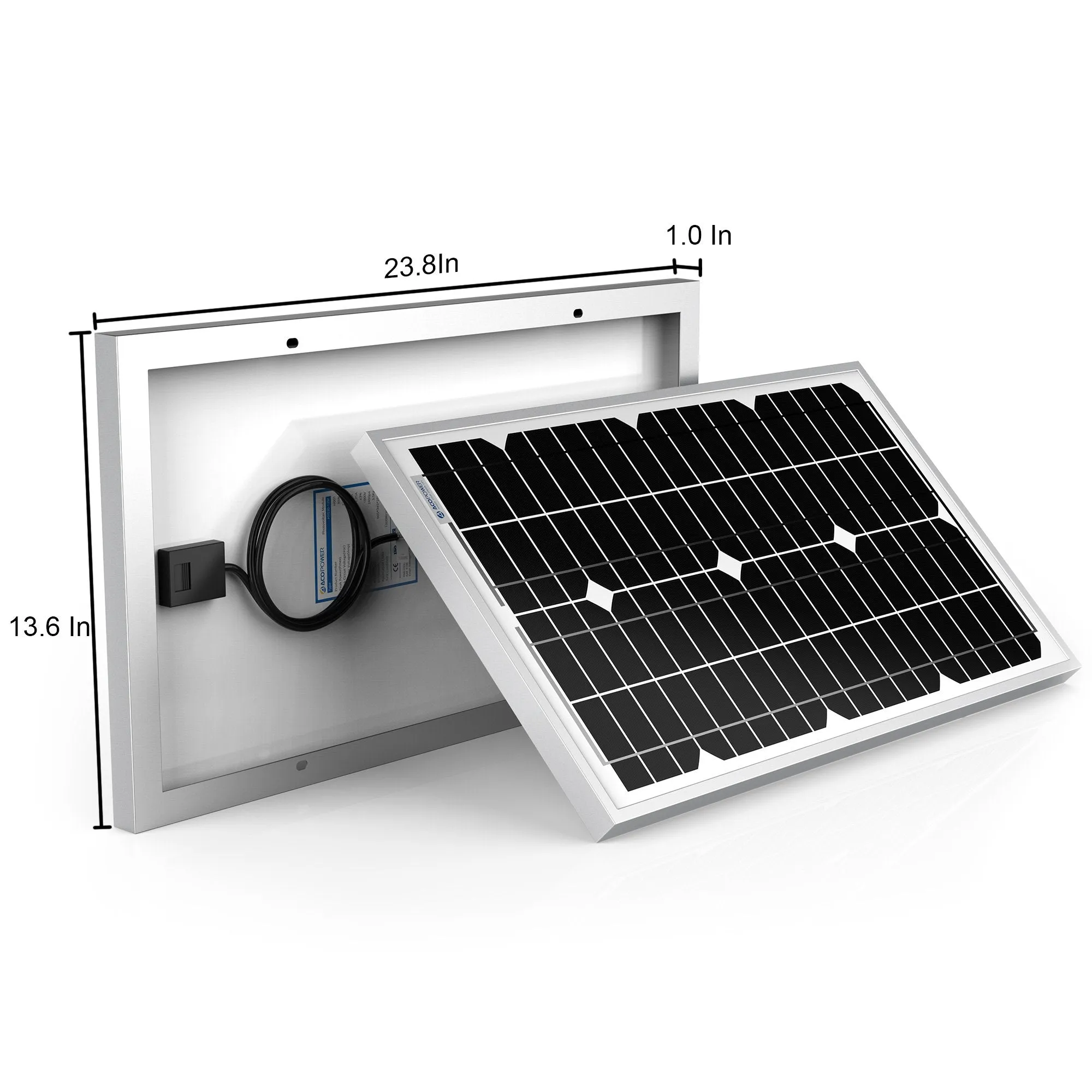 30 Watts Mono Solar Panel, 12V by ACOPOWER