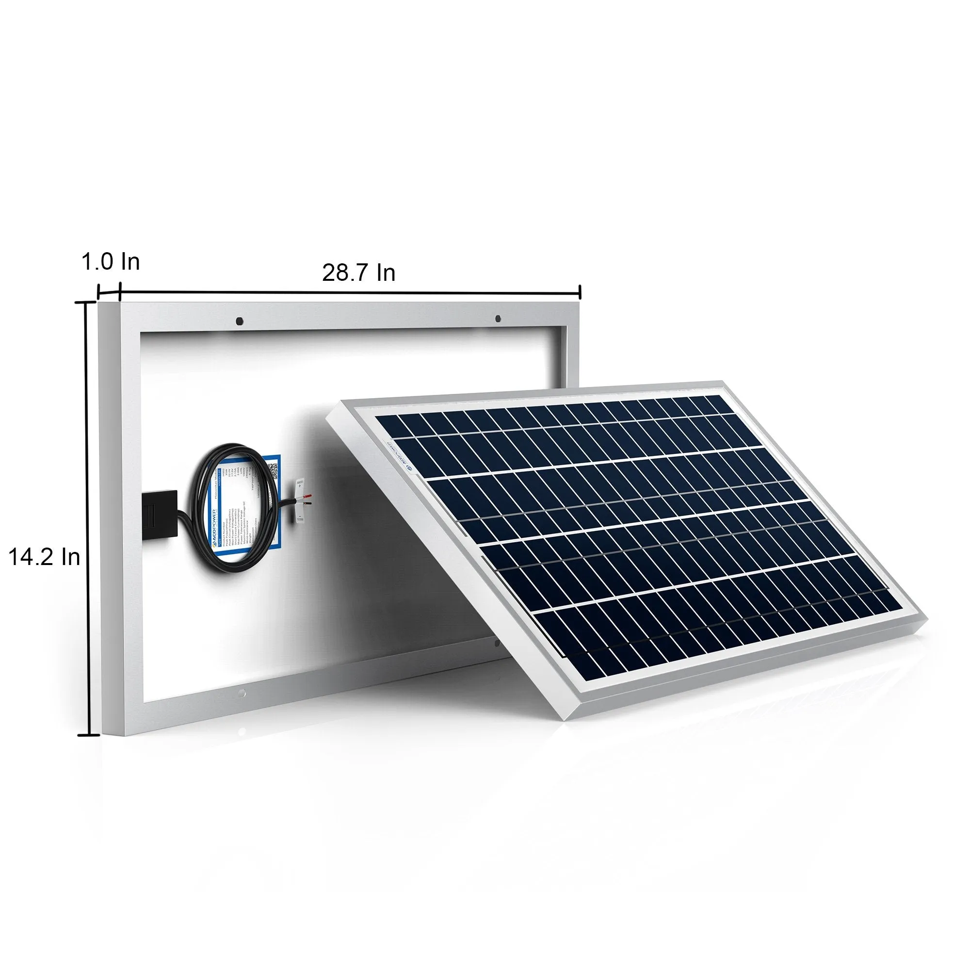 35 Watts Poly Solar Panel, 12V by ACOPOWER