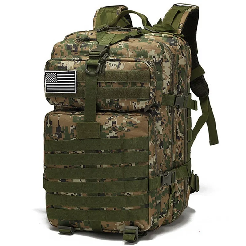 50L large Military-Style back pack for gym and Hiking