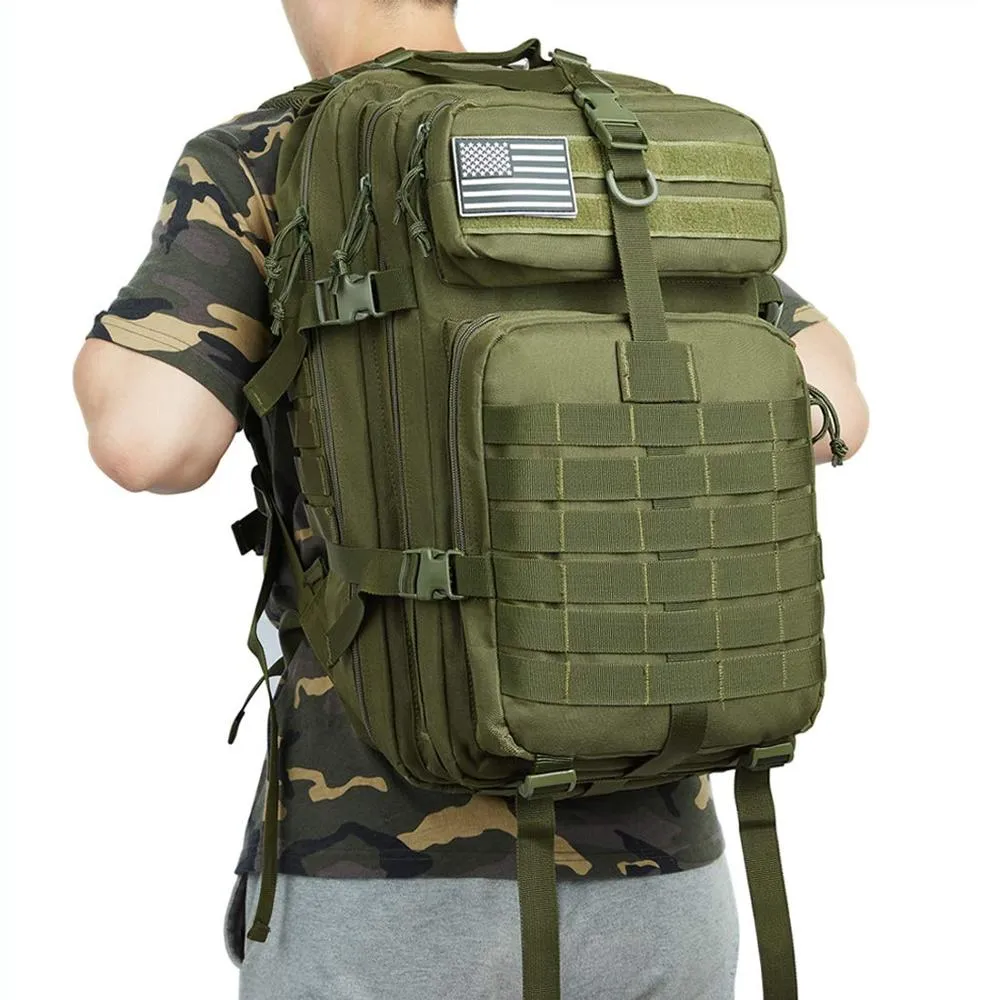 50L large Military-Style back pack for gym and Hiking