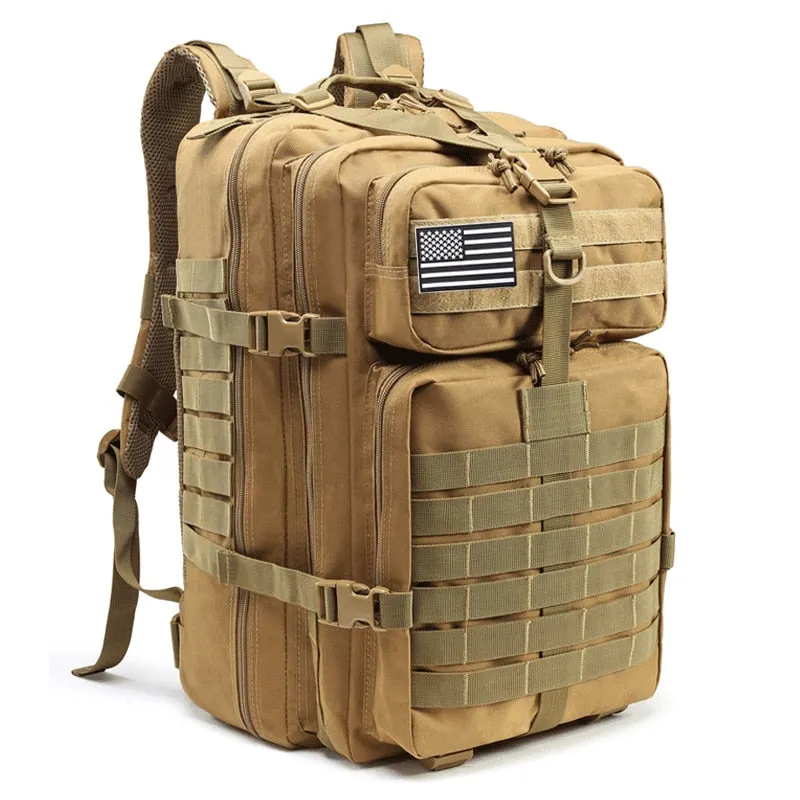 50L large Military-Style back pack for gym and Hiking