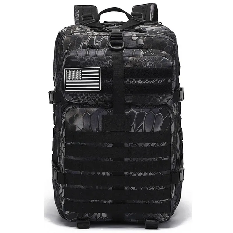 50L large Military-Style back pack for gym and Hiking