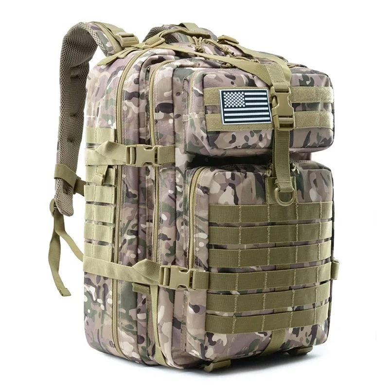 50L large Military-Style back pack for gym and Hiking