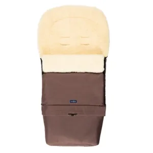 Chocolate Organic Wool Adjustable Footmuff