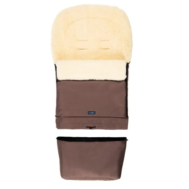 Chocolate Organic Wool Adjustable Footmuff