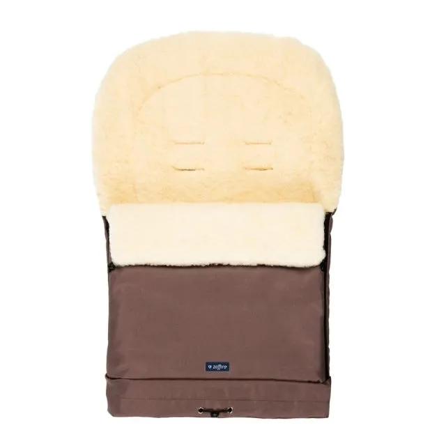 Chocolate Organic Wool Adjustable Footmuff