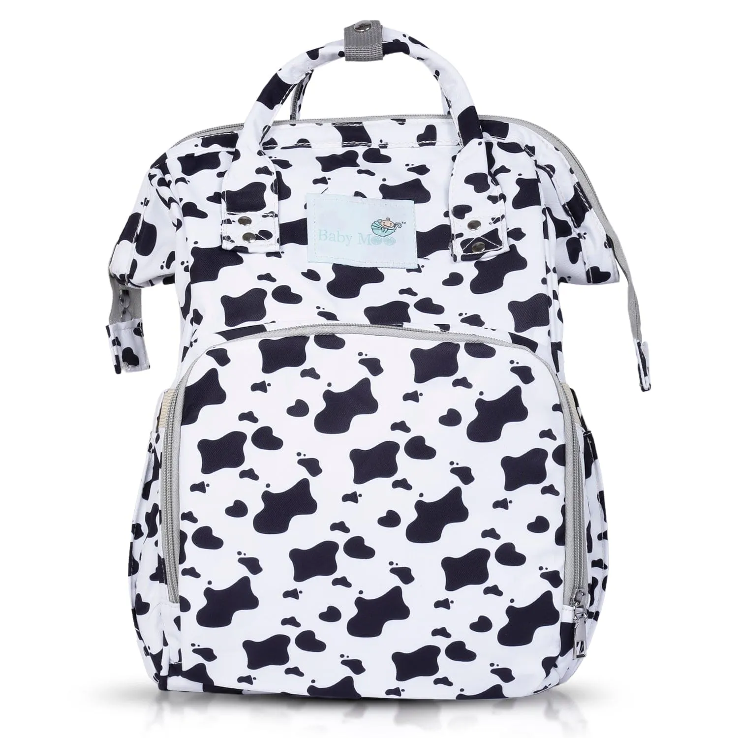 Diaper Bag 
Maternity Backpack Cow Black And White