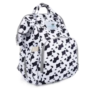 Diaper Bag 
Maternity Backpack Cow Black And White