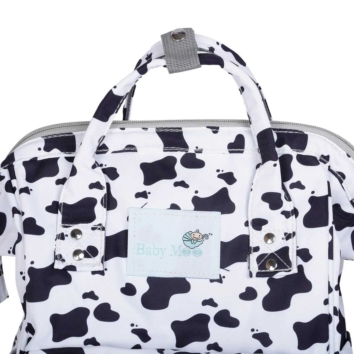 Diaper Bag 
Maternity Backpack Cow Black And White