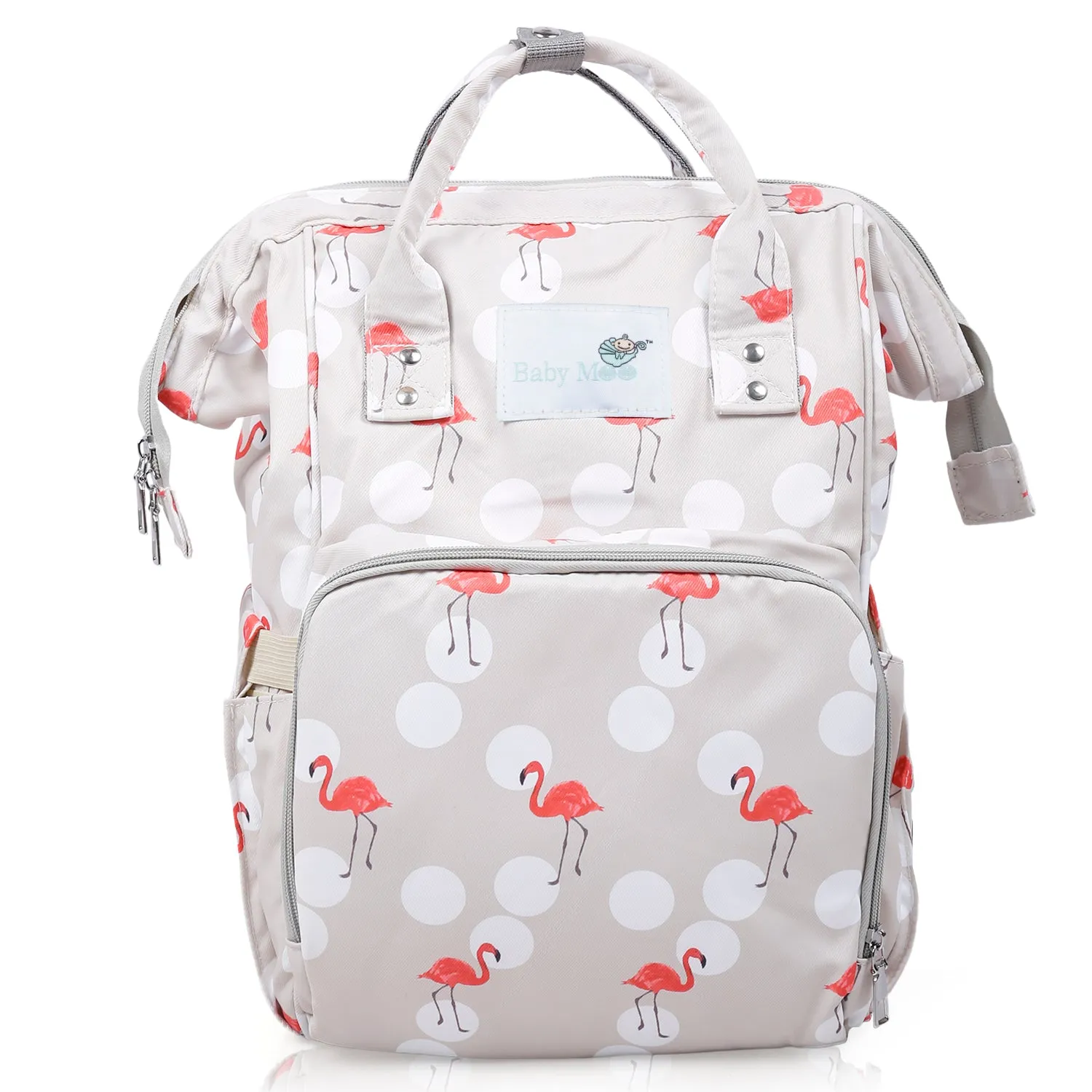 Diaper Bag 
Maternity Backpack Flamingo Beige