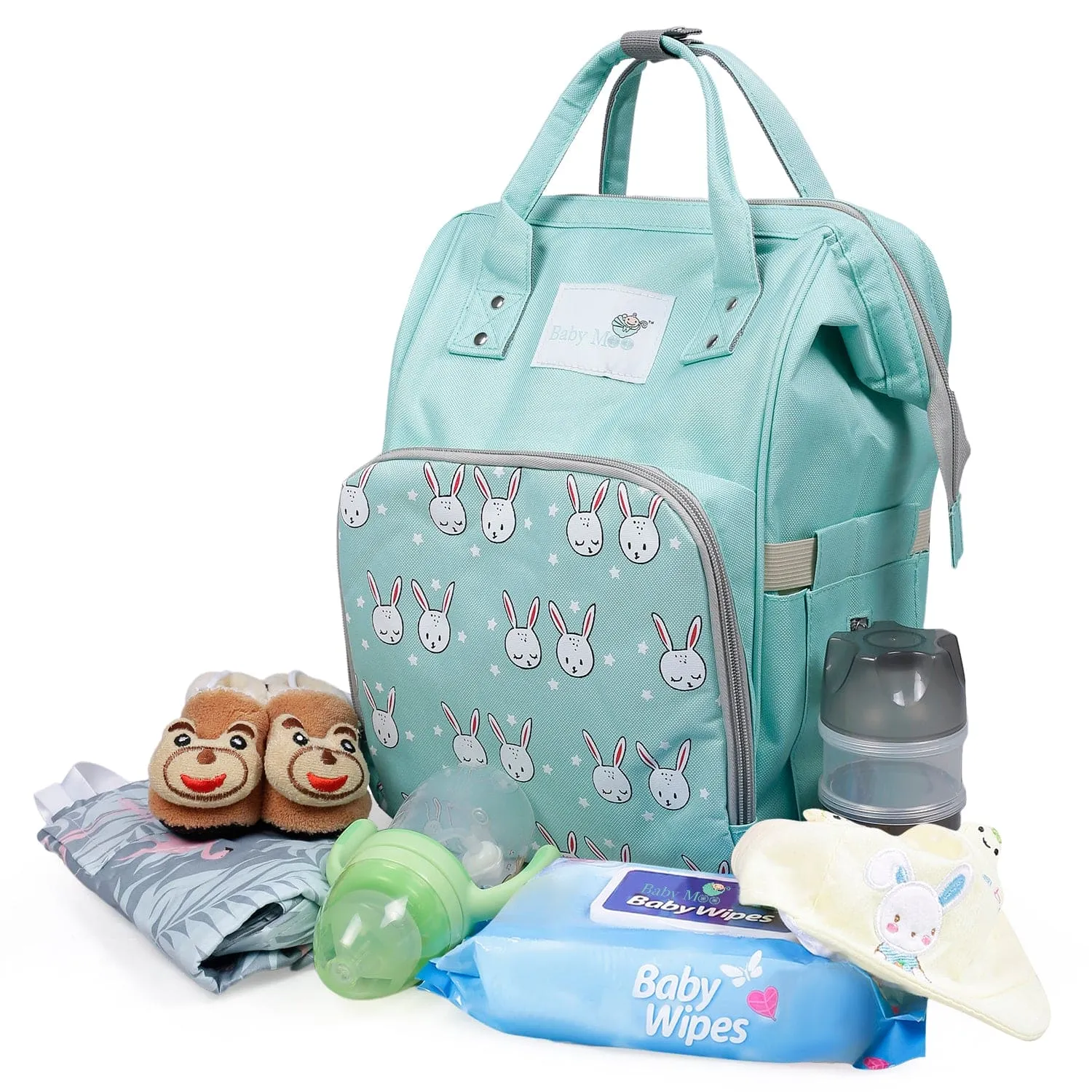 Diaper Bag 
Maternity Backpack Rabbit Green