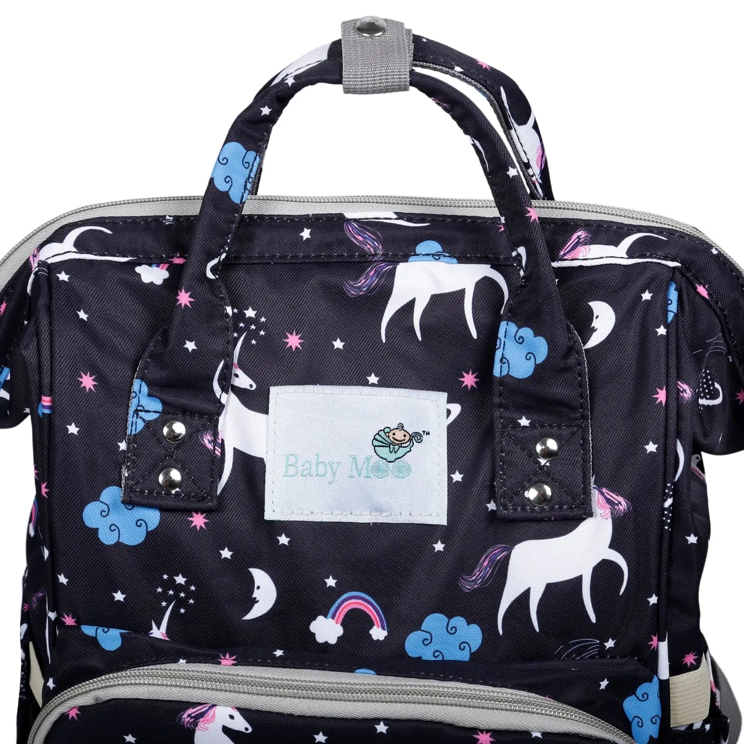 Diaper Bag 
Maternity Backpack Unicorn Black