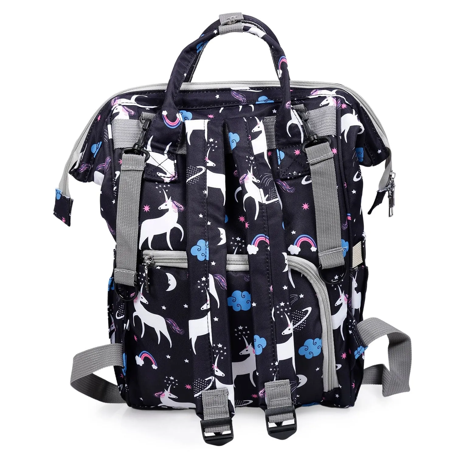 Diaper Bag 
Maternity Backpack Unicorn Black