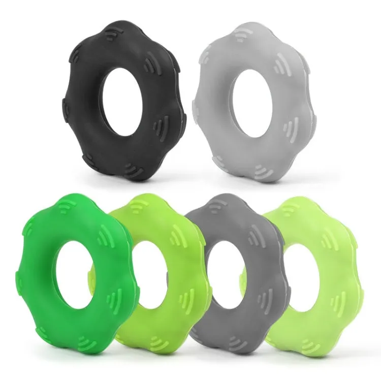 Hand Exercise Massage Bump Gear Type Silicone Grip Ring, Style: 30LB (Light Green)