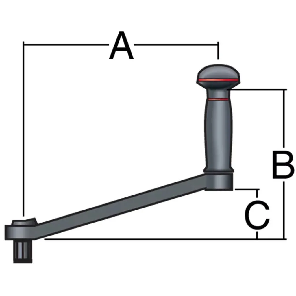 Harken 8" Locking Aluminium Winch Handle