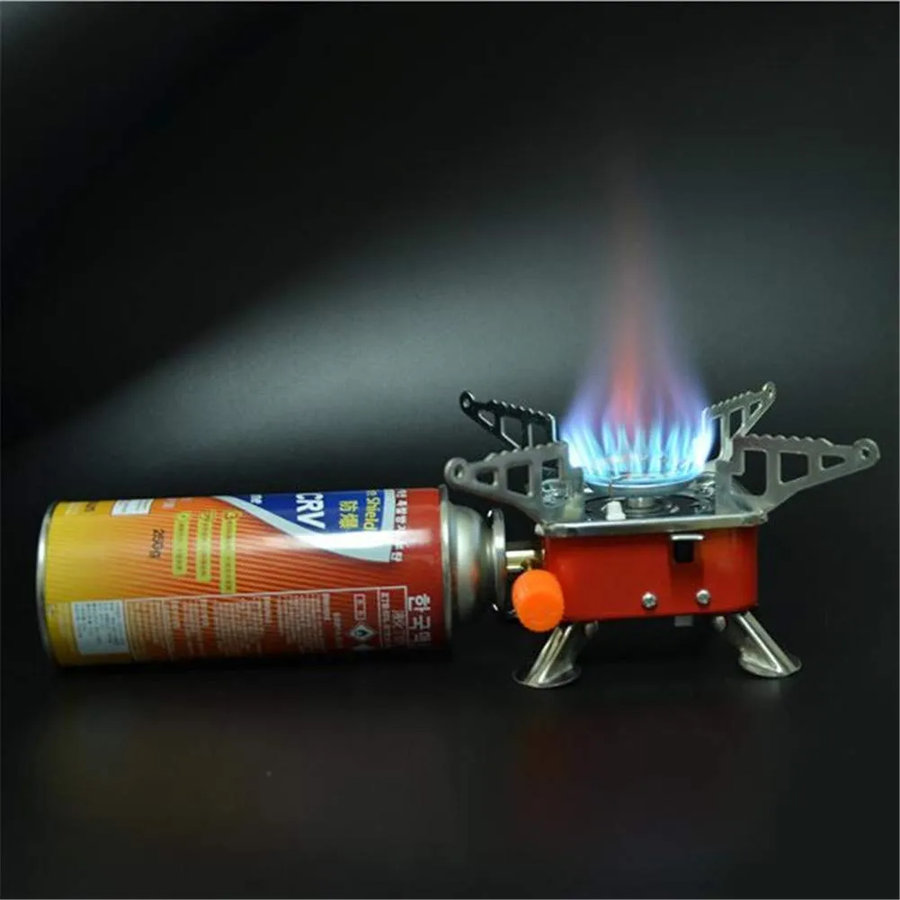 HEBEZON Portable Gas Stove And Picnic Butane Gas Burner For Outdoor Camping, Hiking, Travelling, To Cooking The Food | Camping Equipment, Gastove with Storage Bag, 1 Butane gas Bottle