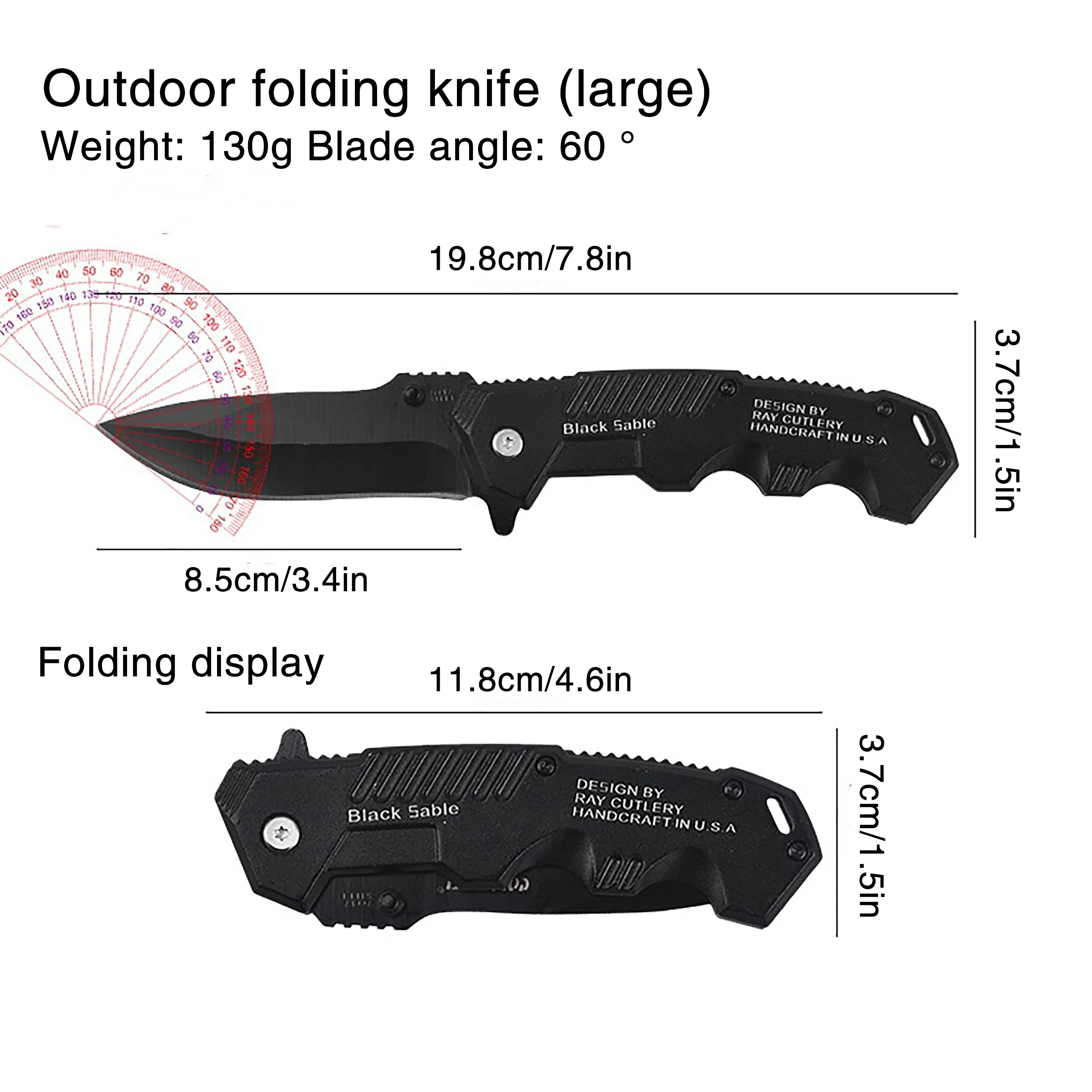 High-Hardness Folding Survival Knife