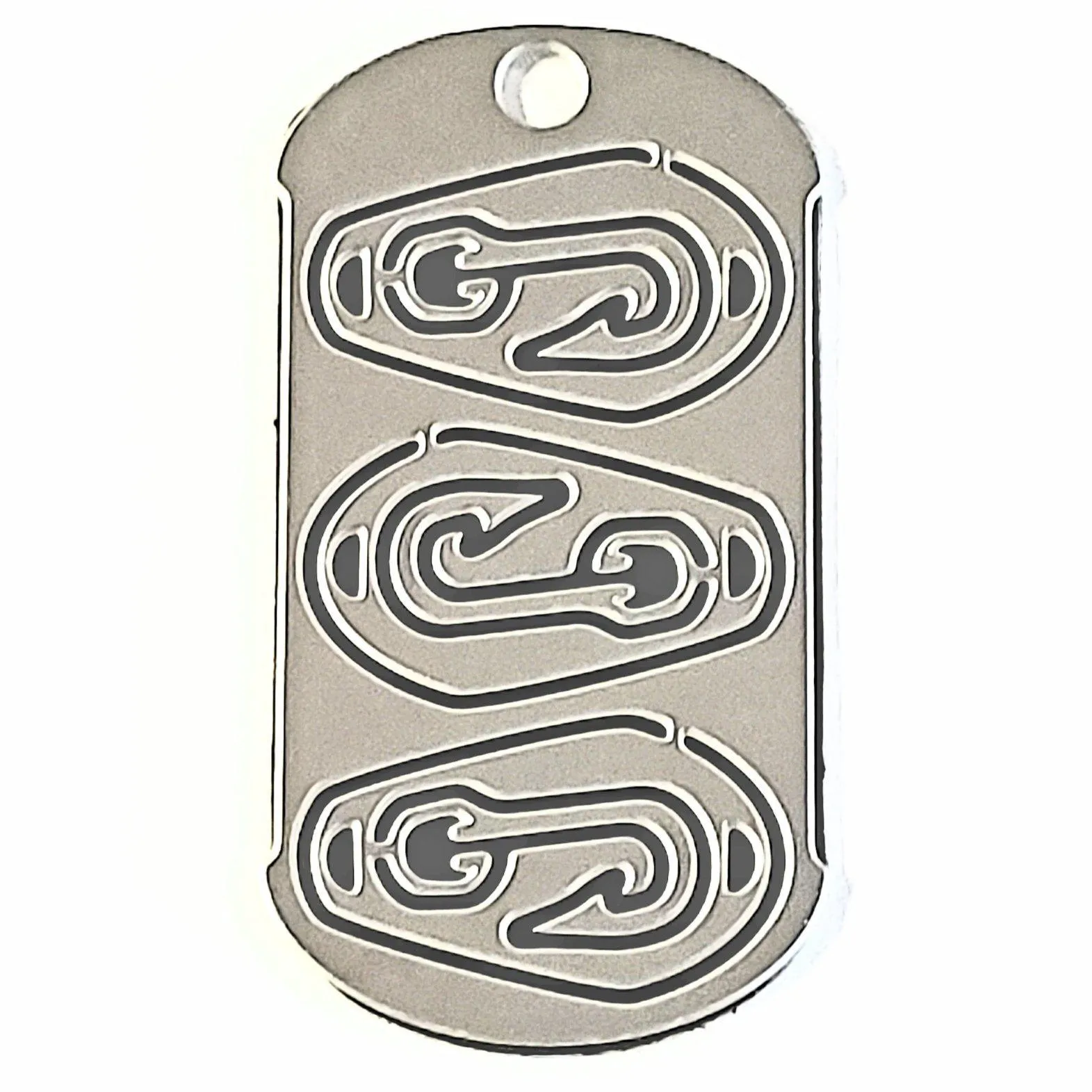 Hook and Lure Dog Tag: Survival Fishing Necklace