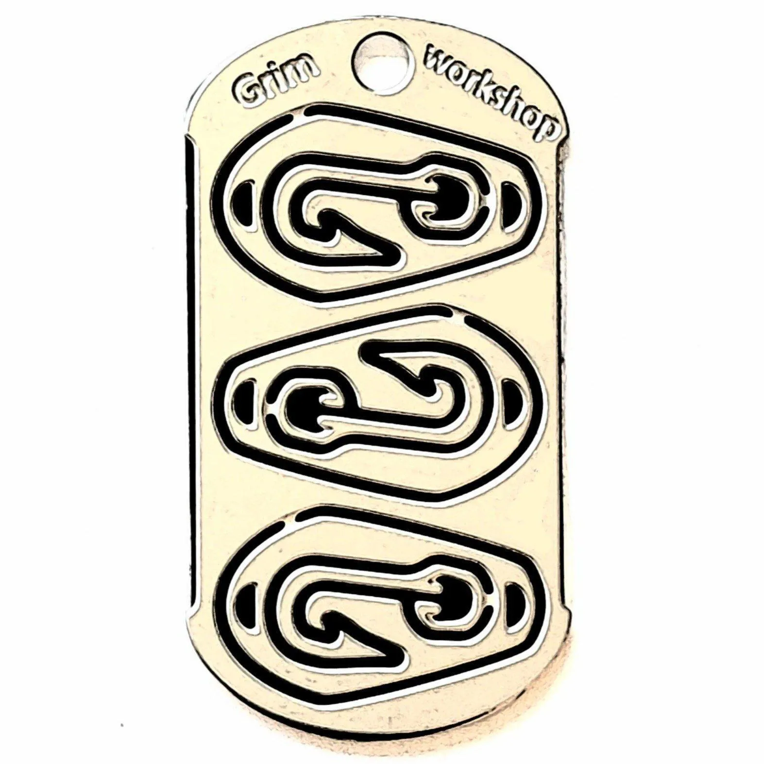 Hook and Lure Dog Tag: Survival Fishing Necklace