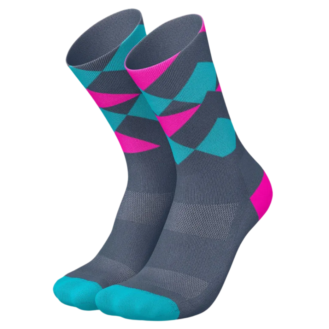 Incylence - Running Peaks Long Sock - Zucchero Cyan