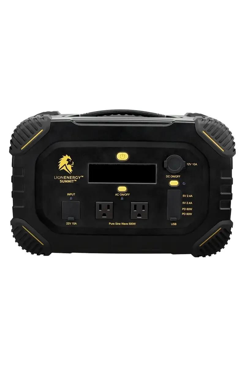 Lion Energy Summit - Bluetooth Portable Generator Kit (665Wh LiFePO4, 530W AC)