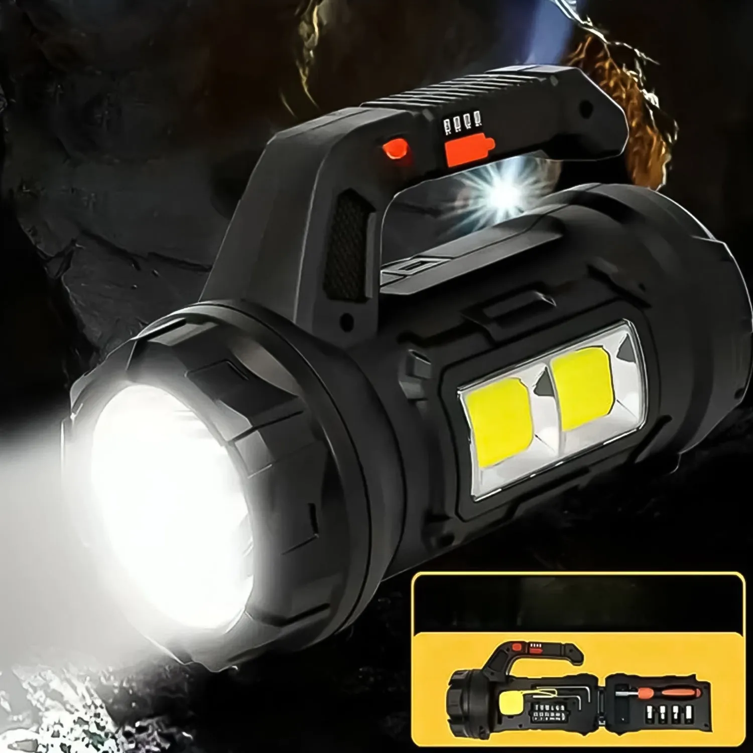 Multi Functional SOS Light With Tool Box, Torchlight (18 W)