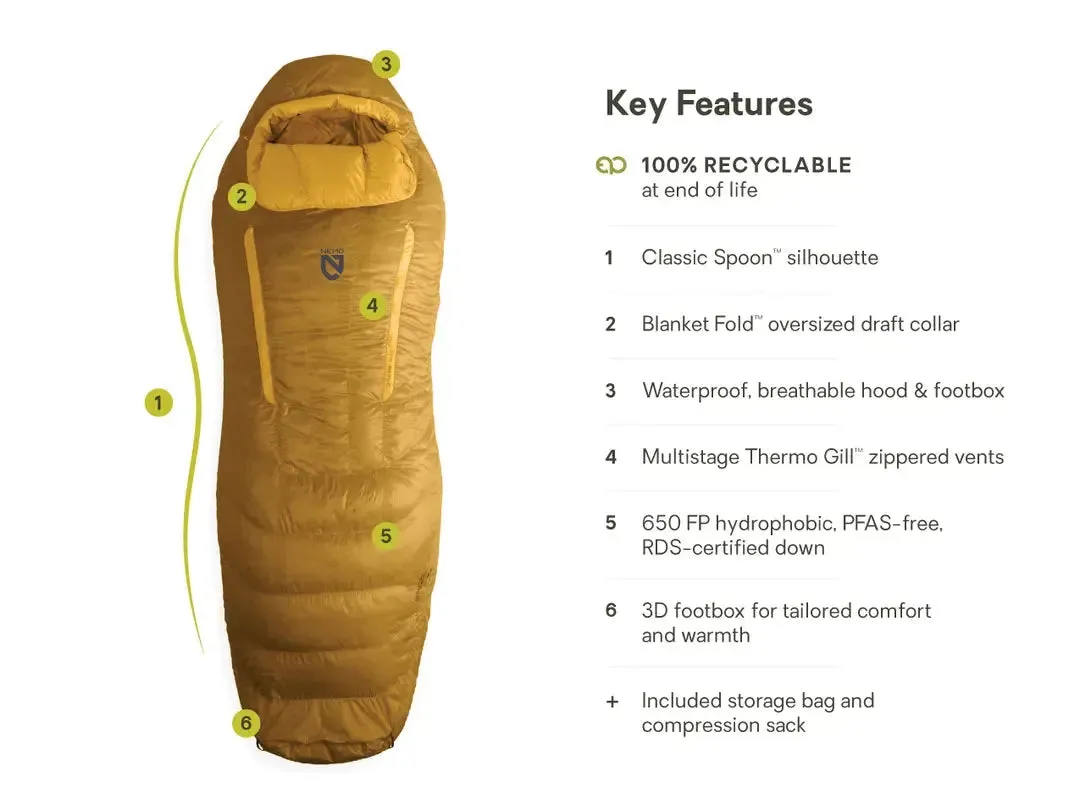 NEMO | Disco Men’s Endless Promise® Down Sleeping Bag 15˚F