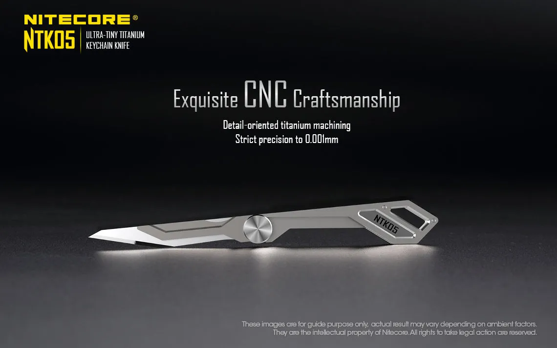 Nitecore NTK05 Ultra Tiny Titanium Keychain Knife