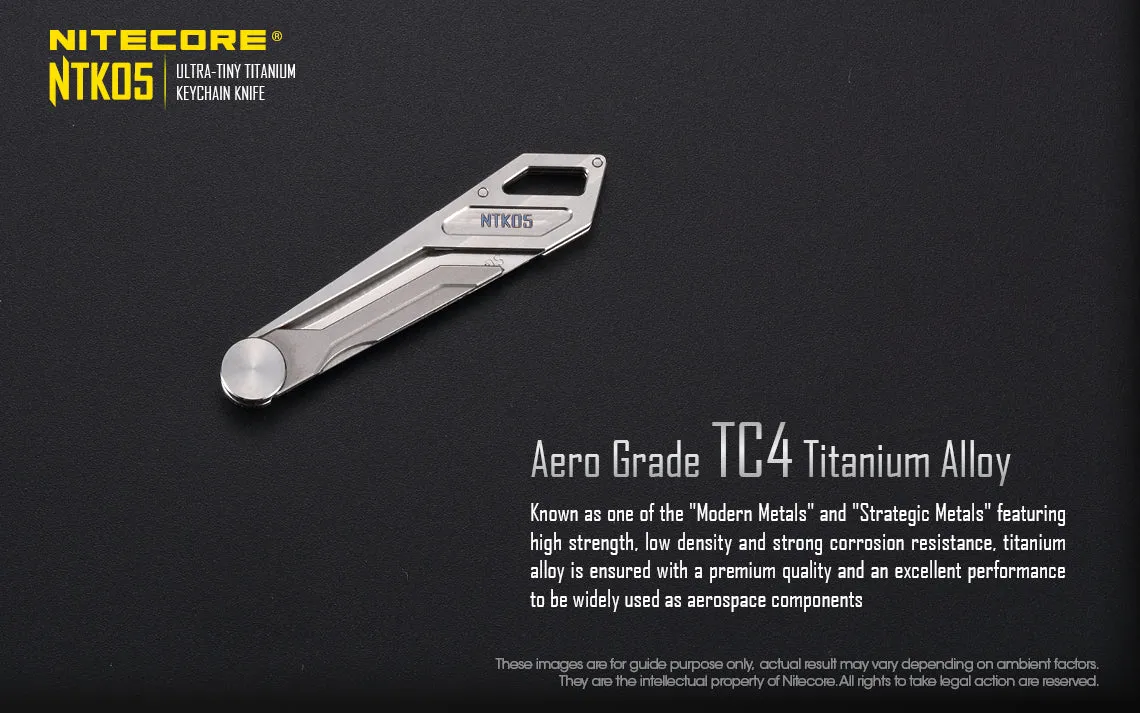 Nitecore NTK05 Ultra Tiny Titanium Keychain Knife