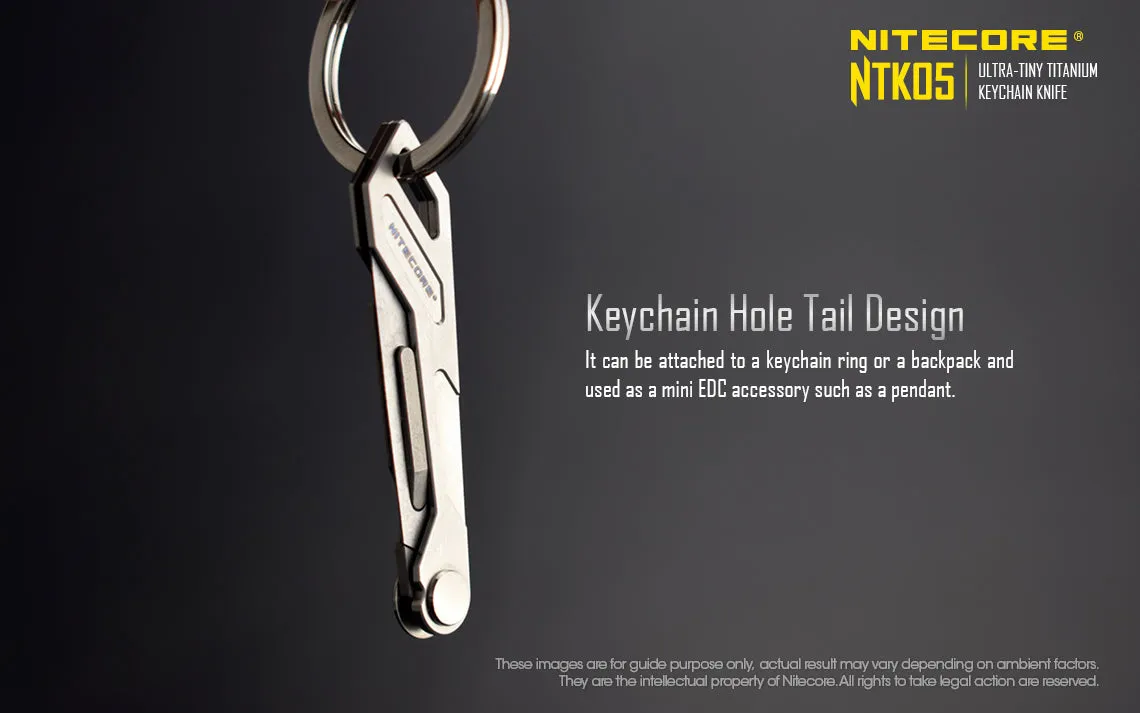 Nitecore NTK05 Ultra Tiny Titanium Keychain Knife