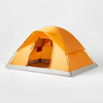 Open Box - 4 Person Dome Camping Tent Rust - Embark