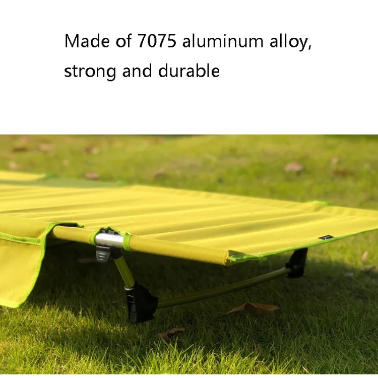 Outdoor Lightweight Folding Bed for Camping, Fishing, and Beach, Simple Leisure, 70.9 x 24 inches (Green)