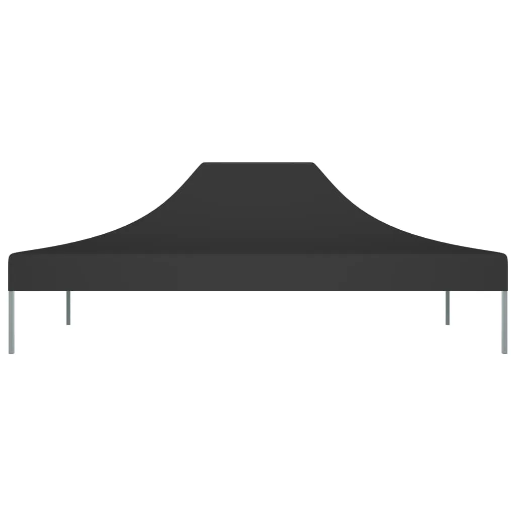 Party Tent Roof 4x3 m Black 270 g/m²