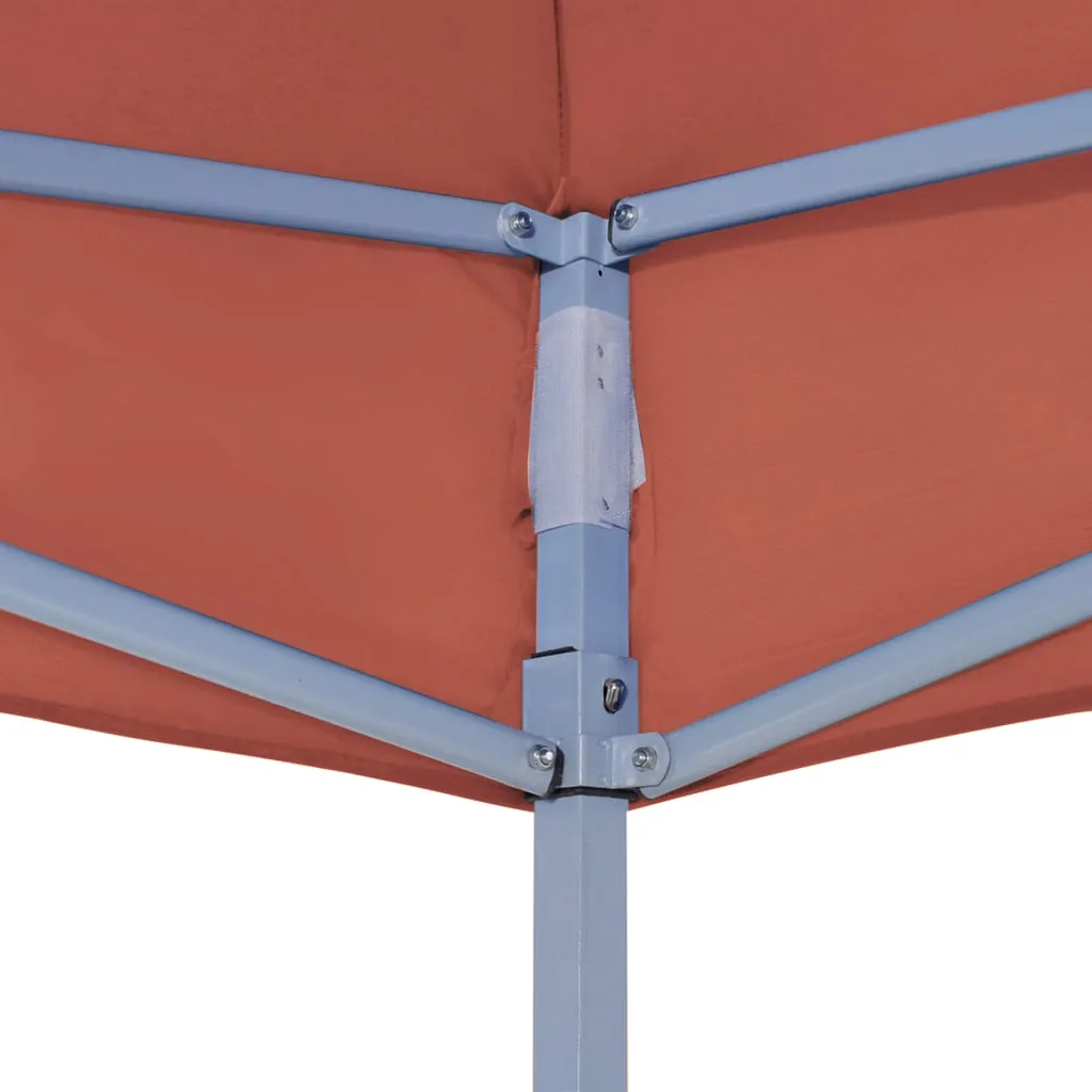 Party Tent Roof 4x3 m Terracotta 270 g/m²