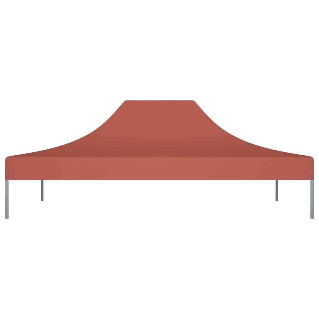 Party Tent Roof 4x3 m Terracotta 270 g/m²