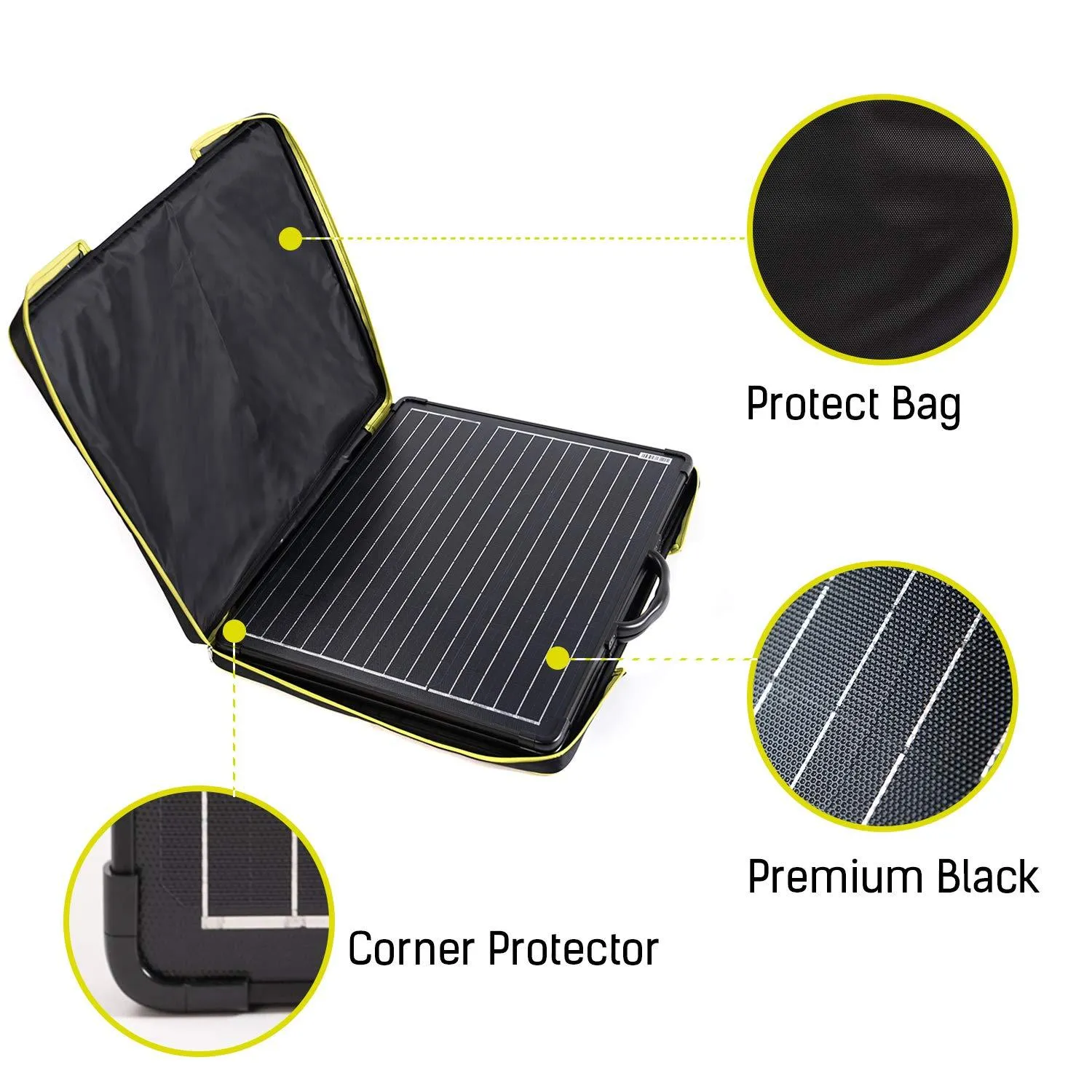 PLK 100W Portable Solar Panel Kit Lightweight Briefcase by ACOPOWER