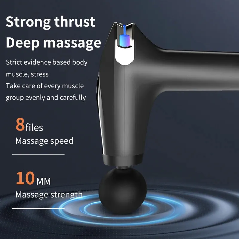 Professional Massage Gun Extended Handle Electric Fitness