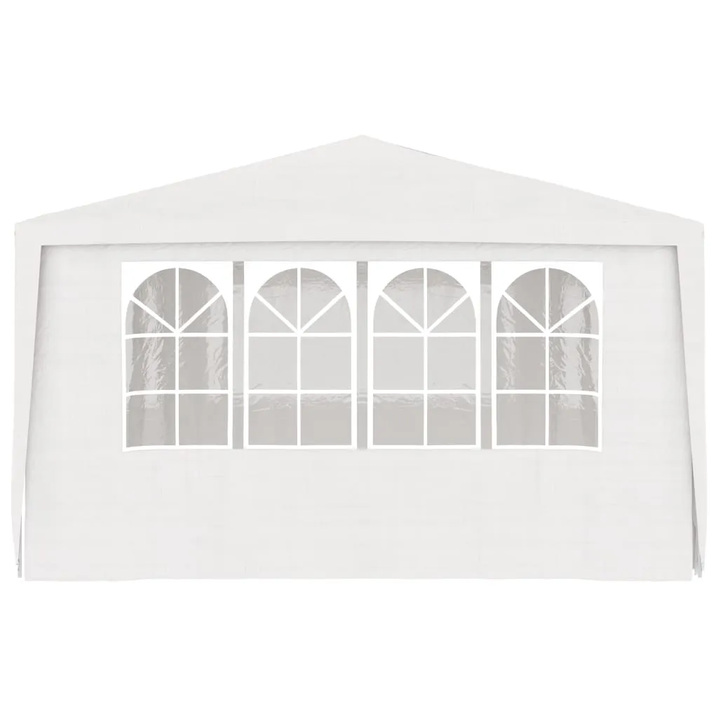 Professional Party Tent with Side Walls 4x6 m White 90 g/m?