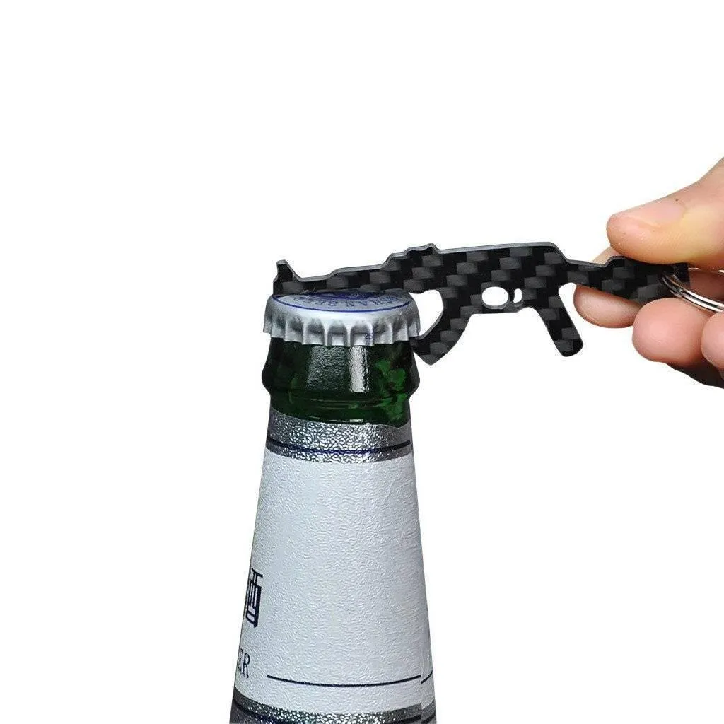 Real Carbon Fiber AK-47 Shaped Keychain & Bottle Opener [Limited Edition]