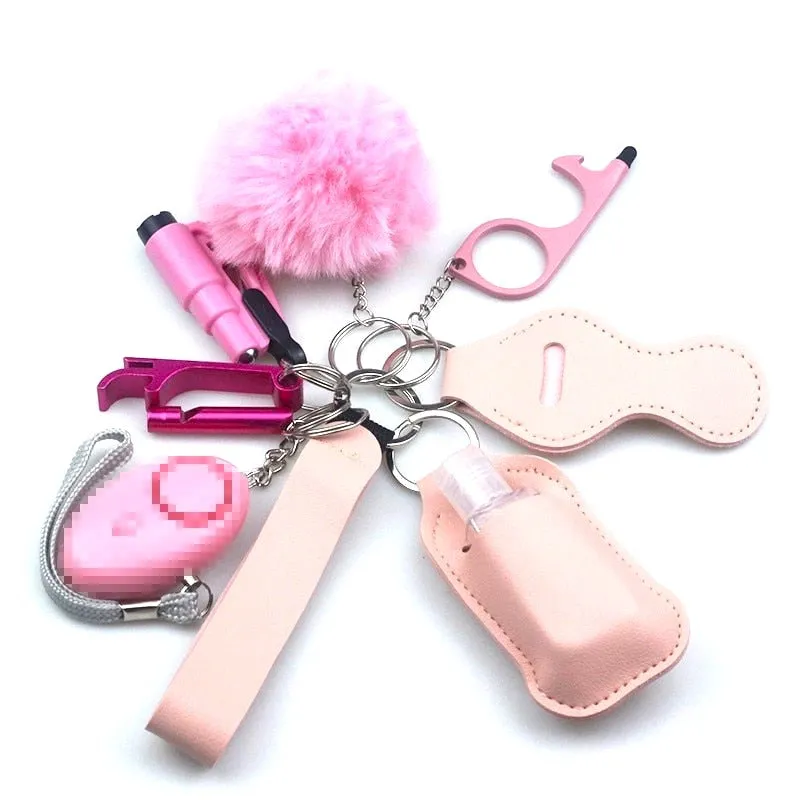 Safety Tools 10-Piece Self Defense Keychain Set