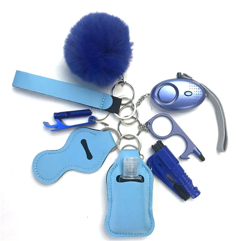 Safety Tools 10-Piece Self Defense Keychain Set