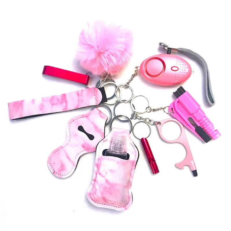 Safety Tools 10-Piece Self Defense Keychain Set