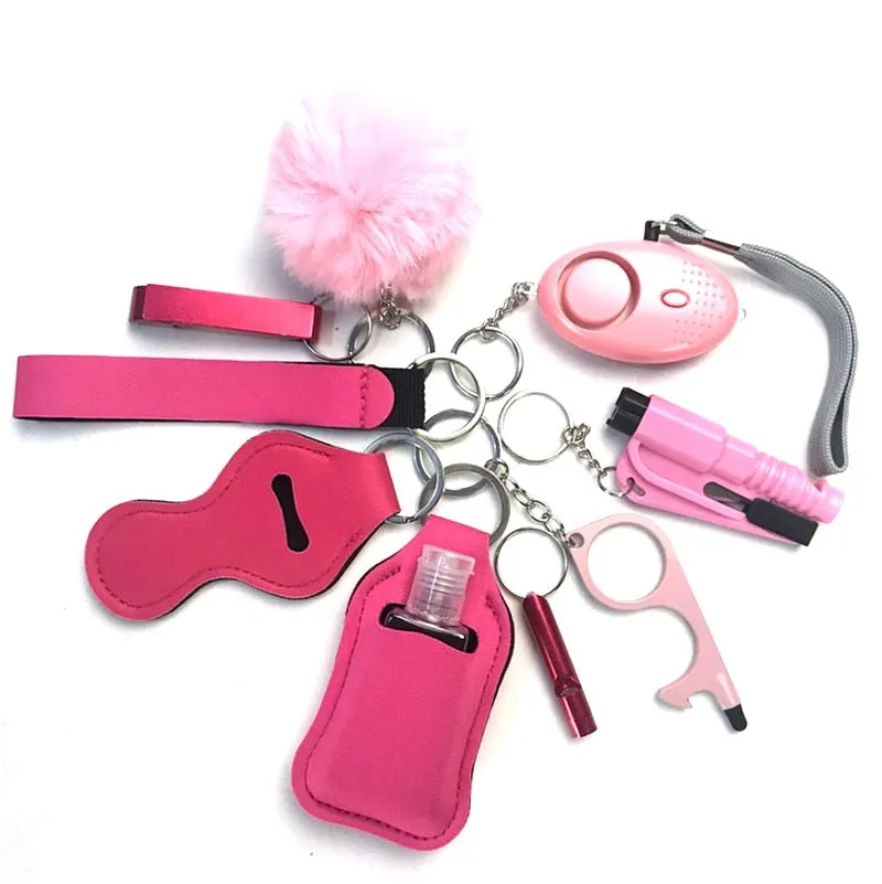 Safety Tools 10-Piece Self Defense Keychain Set