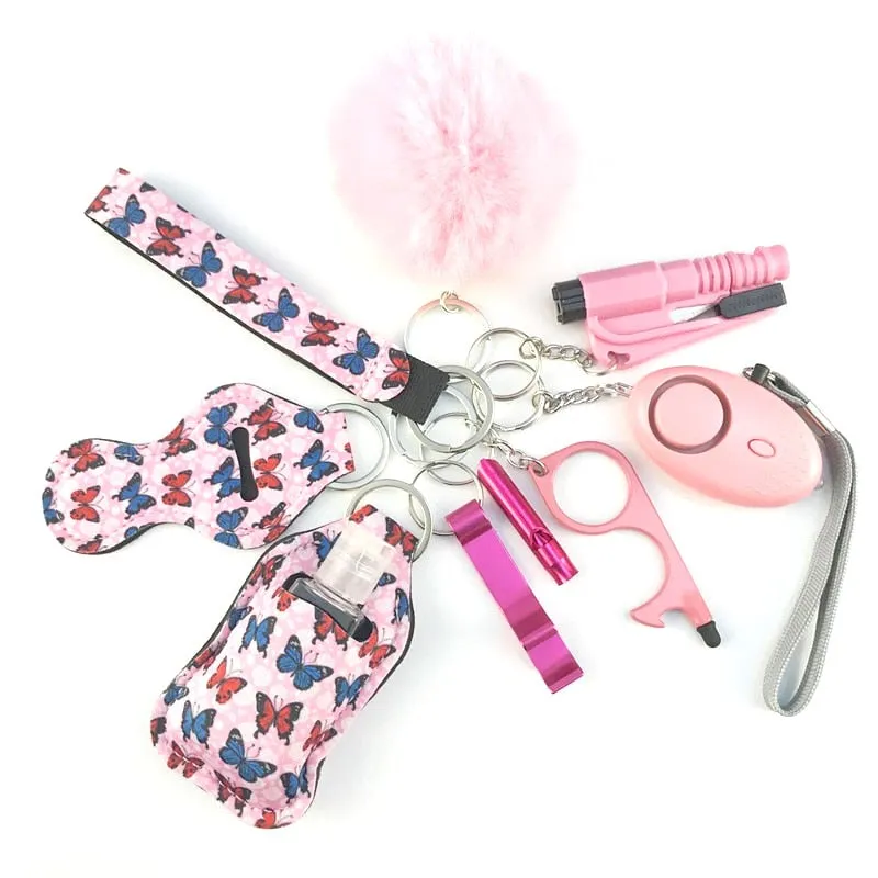 Safety Tools 10-Piece Self Defense Keychain Set