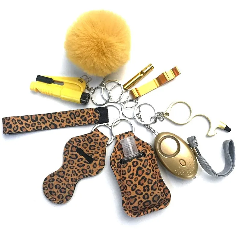 Safety Tools 10-Piece Self Defense Keychain Set